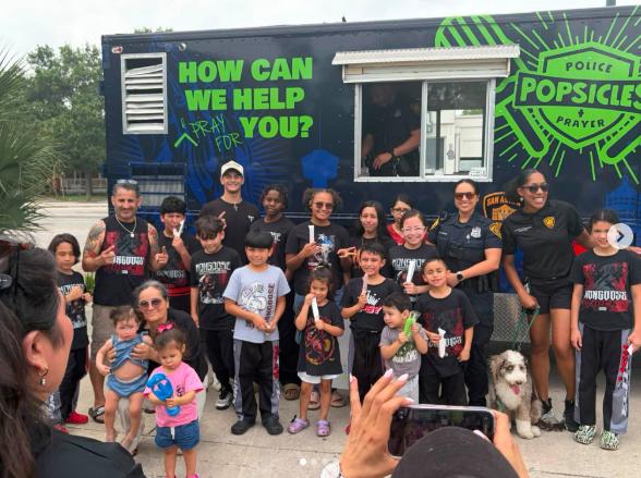 Community outreach with the San Antonio Police Department