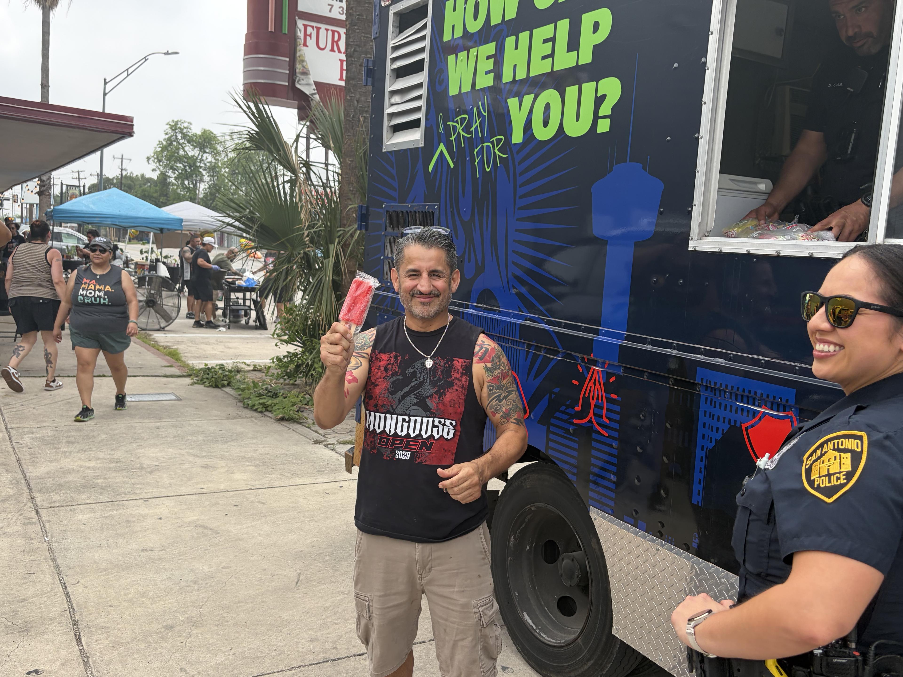 Community outreach with the San Antonio Police Department