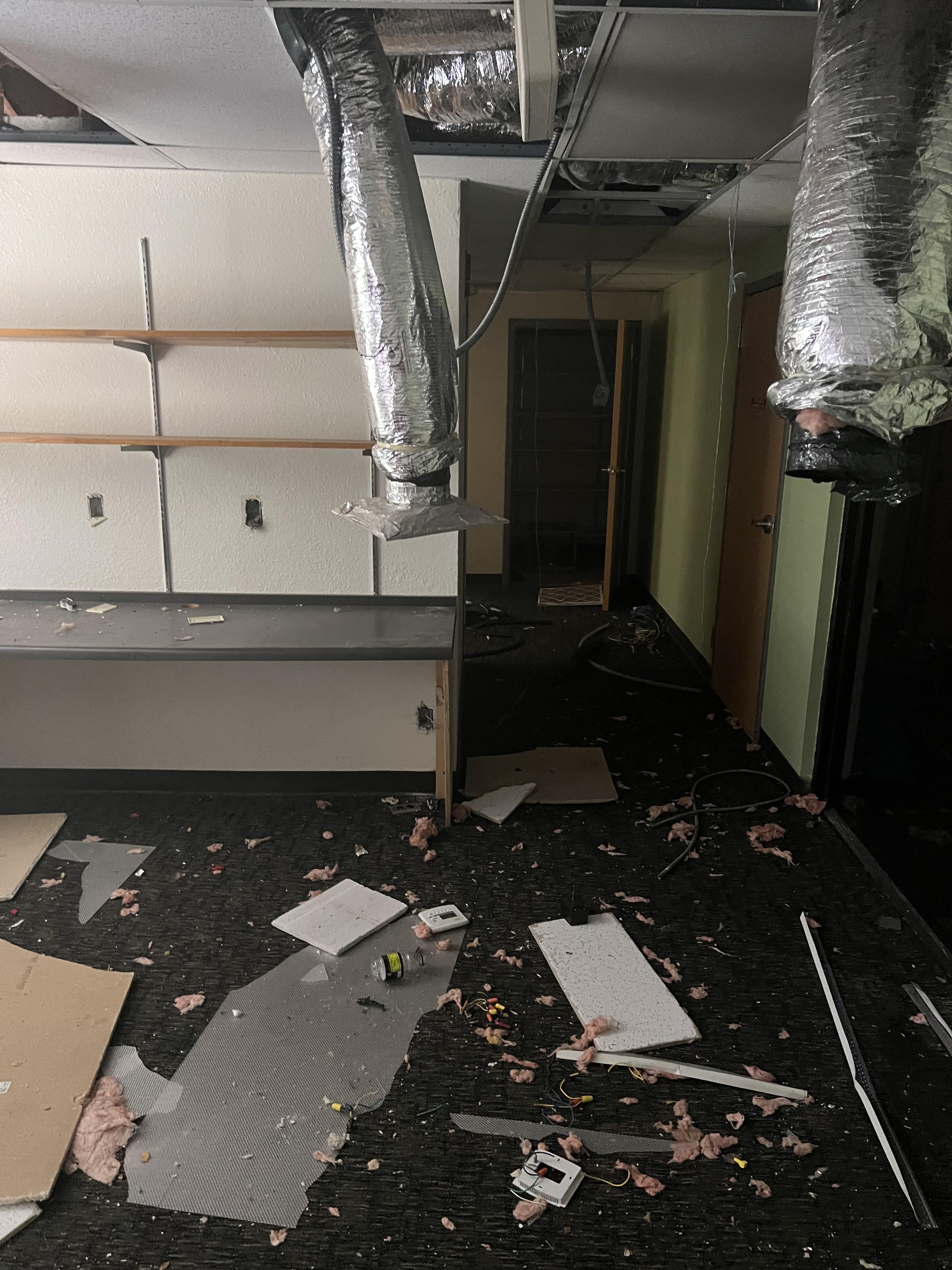 Interior renovation in progress